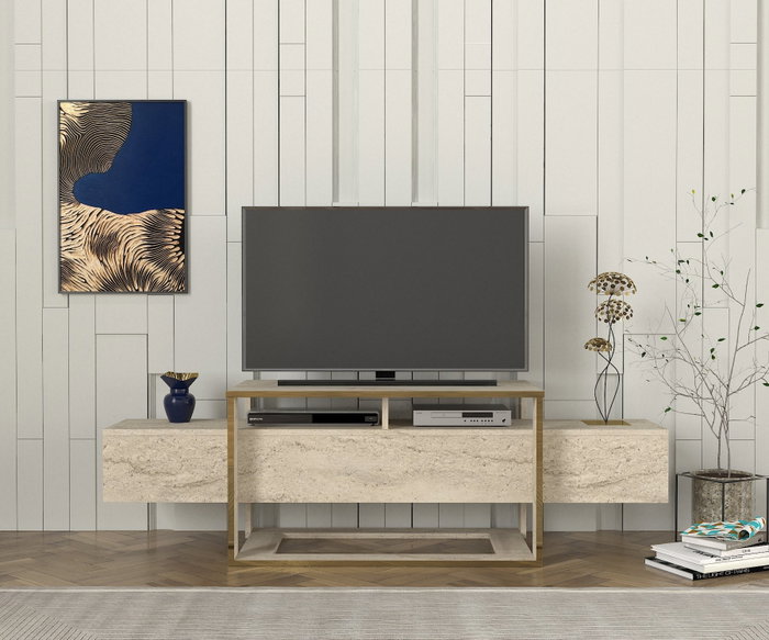 Hanah Home Soporte para TV Travertino